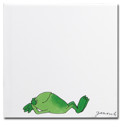 Steuler Janosch Sleeping Frog white декор для стен